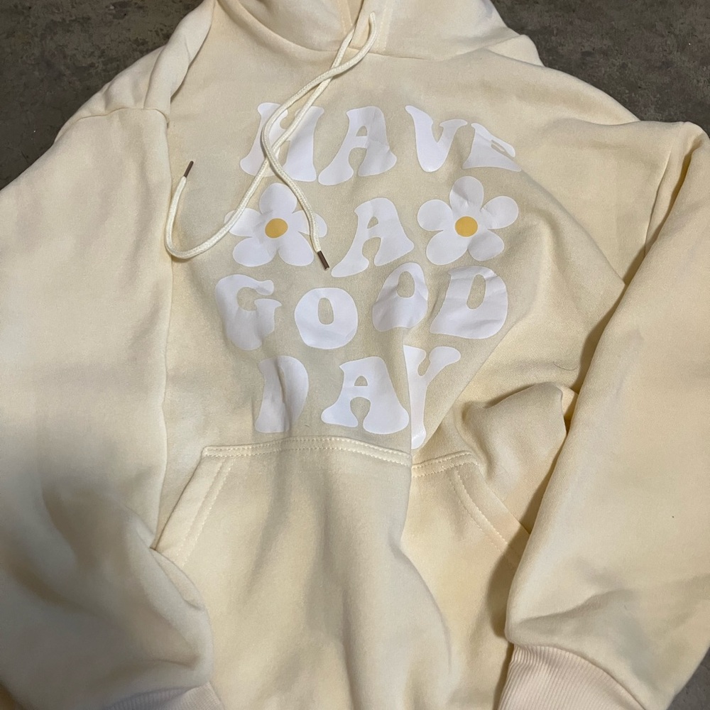 Have A Good Day Cream Hoodie